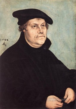  Luca Lienzo - Retrato de Martín Lutero Renacimiento Lucas Cranach el Viejo